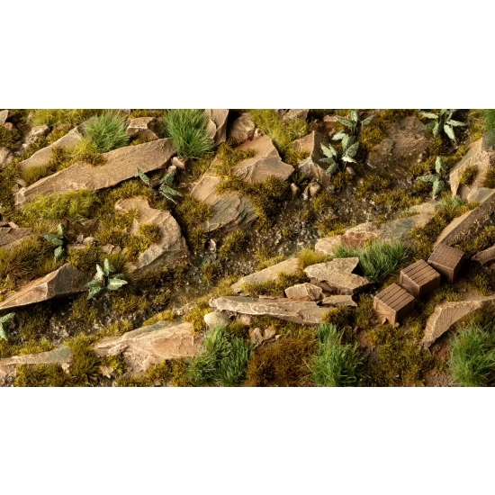 Gamers Grass Dark Moss – 2 mm (Wild) | 115 kępek mchu do modeli i dioram